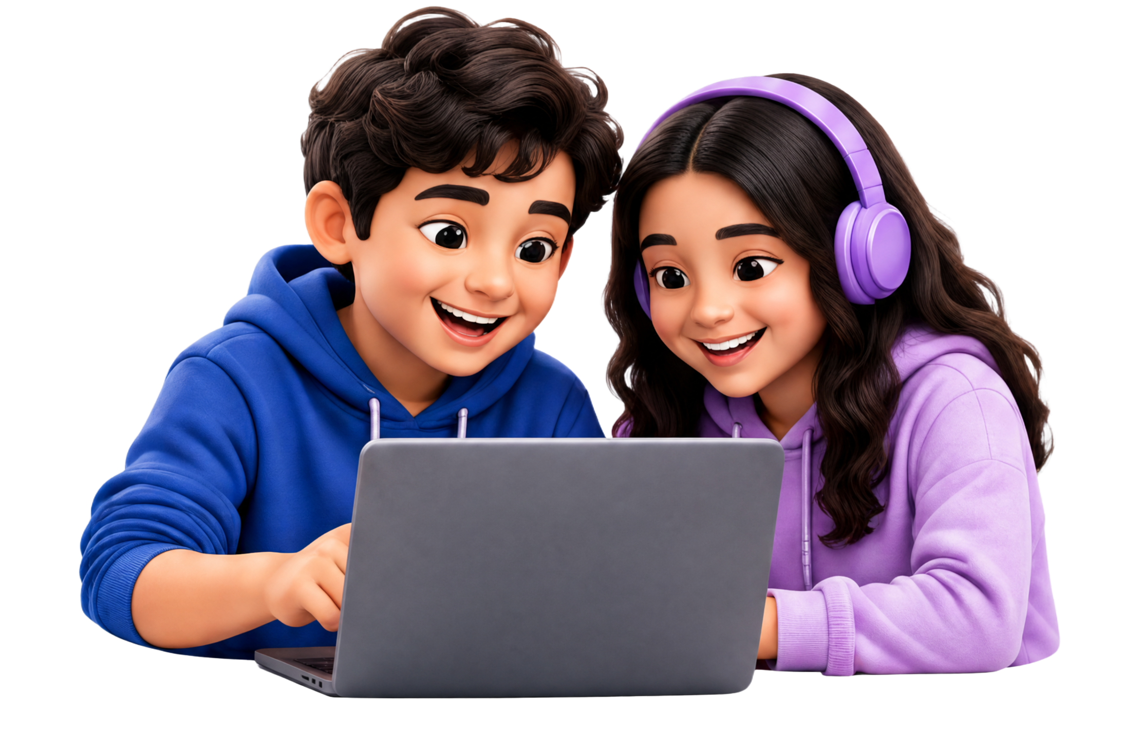 Two children enjoying Zootom together