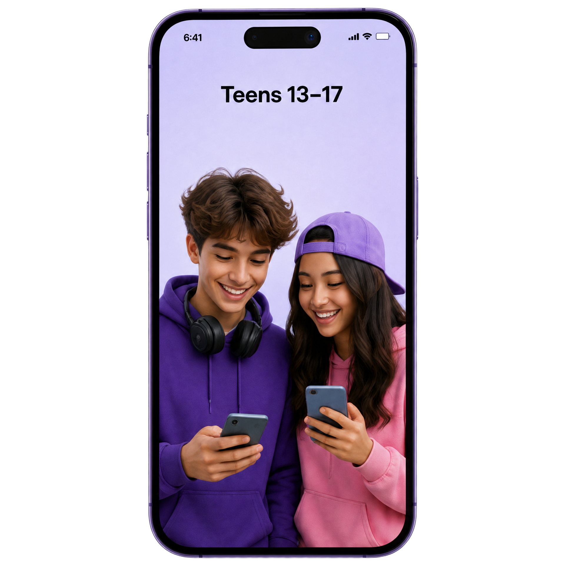 Zootom Teens app showing two teens connecting safely